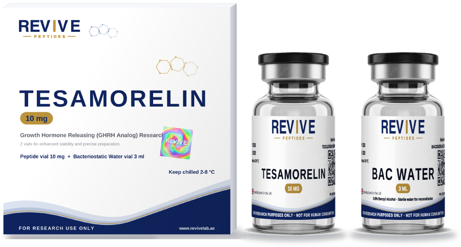 Tesamorelin Pack 10 mg research peptide vial UK